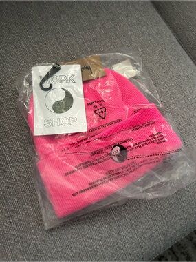 Stussy x Our legacy pink beanie